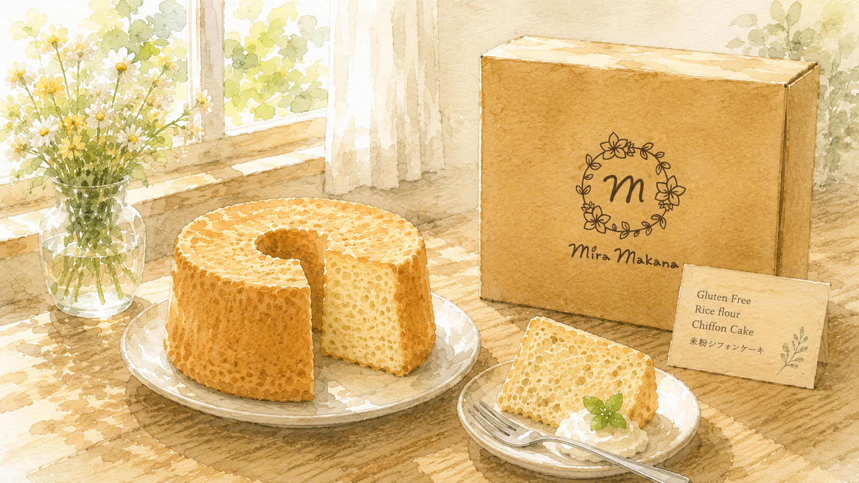 ミラマカナ 米粉シフォンケーキ